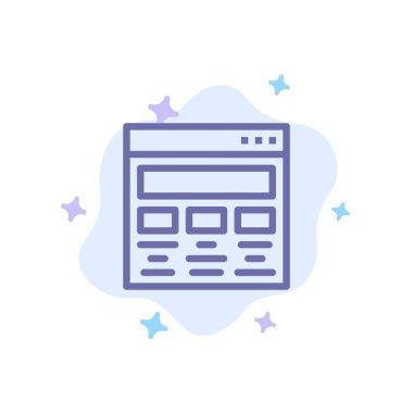 Tasarım, Grafik, Grafik Tasarım, Boya, Abstrac Web Mavi Simge