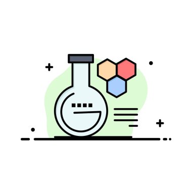 Kimya, Laboratuvar, Kimya Laboratuvarı, Eğitim İş Logo Şablonu.