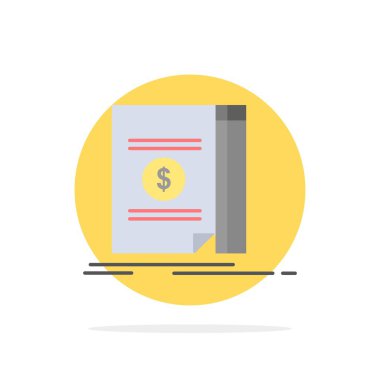 Kitap, Nakit, Para, Roman Soyut Daire Arka Plan Düz renk I