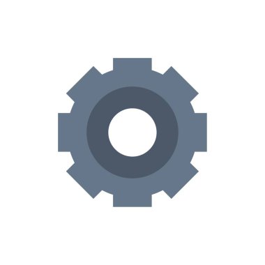 Temel, Genel, İş, Ayar, Evrensel Düz Renk Simgesi. Vektör