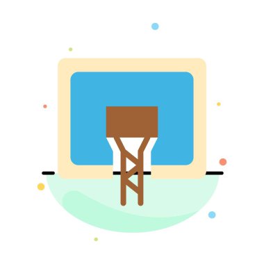 BACKBOARD, sepet, basketbol, Board soyut düz renk simge te