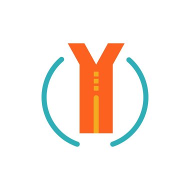 Yol, Gezi, İki Yönlü, Yer Düz Renk Simgesi. Vektör simgesi bann