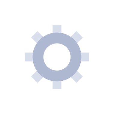 Dişliler, Dişli, Düz Renk Simgesi Ayarı. Vektör simgesi afiş Templat