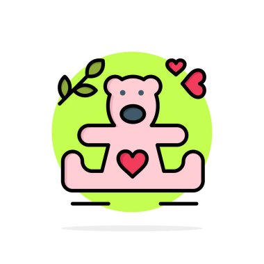 Kalpler, Aşk, Loving, Düğün Soyut Daire Arka Plan Düz co