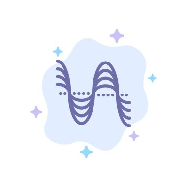 Frekans, Hertz, Pitch, Basınç, Soyut C Üzerinde Ses Mavi Simge