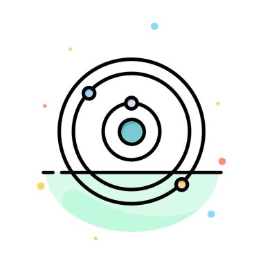 Astronomi, Gezegen, Eğitim, Öğrenme Soyut Düz Renk Simgesi Şablonu