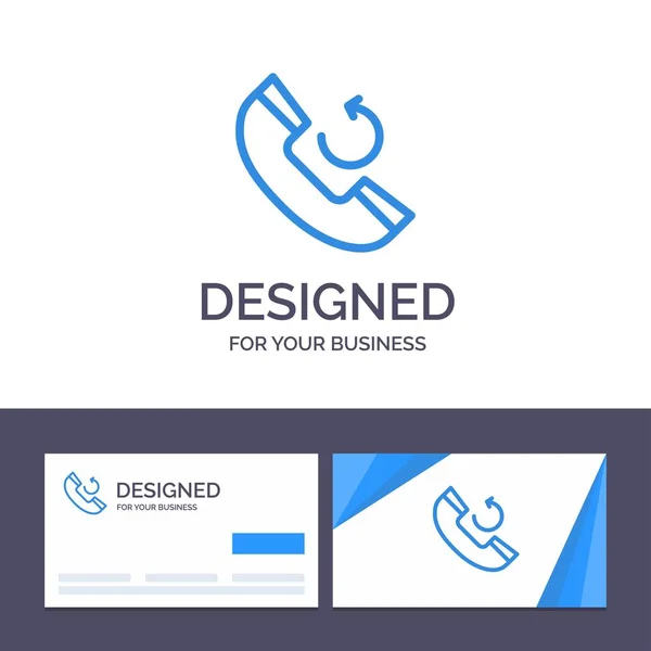 Creative Business Card and Logo template Call, Phone, Callback V — Stock Vector