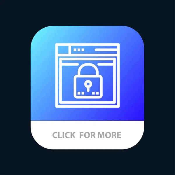 Connexion, Sécurisé, Web, Mise en page, Mot de passe, Verrouiller le bouton de l'application mobile. Un — Image vectorielle