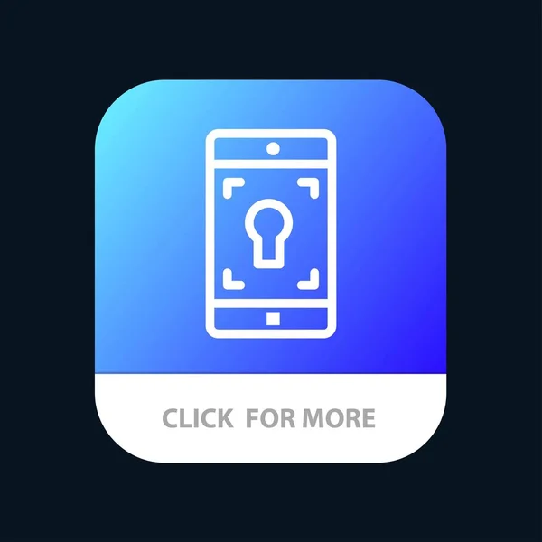 Aplicação, Mobile, Aplicação móvel, Tela Mobile App Butto — Vetor de Stock