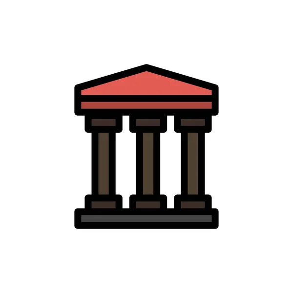 Usuario, Banco, Efectivo icono de color plano. Banner icono vectorial Plantilla — Archivo Imágenes Vectoriales