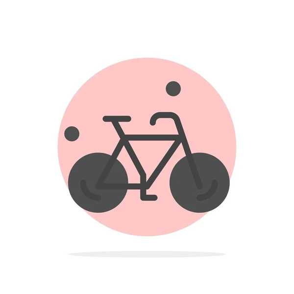 自行车， 自行车， 自行车， 弹簧抽象圆背景平夹 — 图库矢量图片