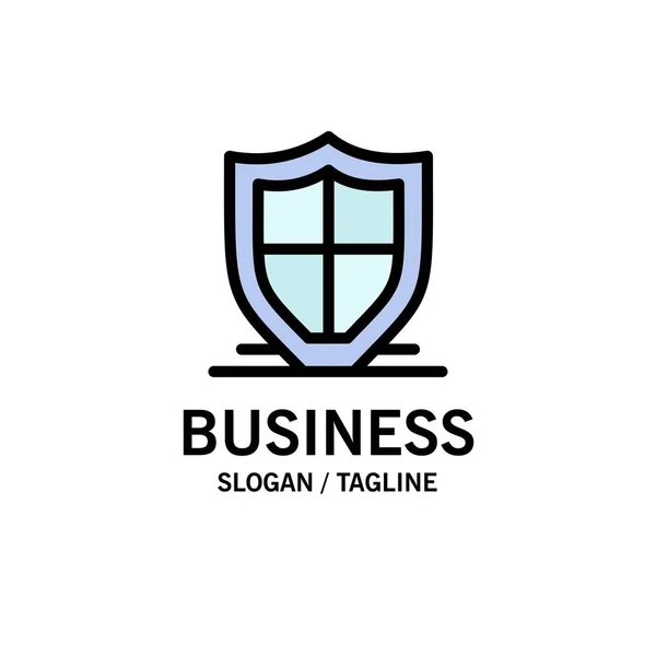 Internet, bescherming, veiligheid, beveiliging, Shield Business logo tem — Stockvector