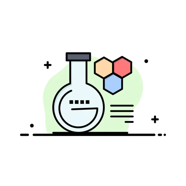 Kémia, labor, kémia labor, oktatási üzleti logo sablon. — Stock Vector