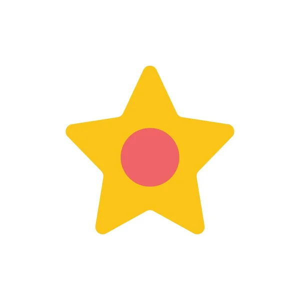 Star, Media, Studio  Flat Color Icon. Vector icon banner Templat