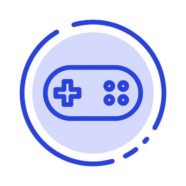 Támogatás, Band, Bandage, plusz kék pontozott vonal ikon — Stock Vector