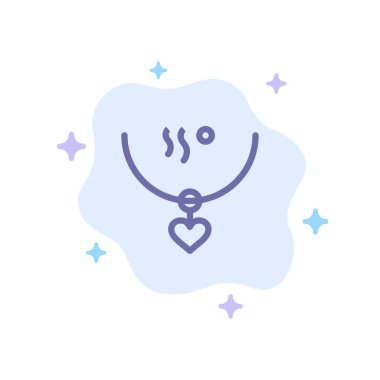 Muska, Aşk, Evlilik, Parti, Soyut Clo Üzerinde Düğün Mavi Simge