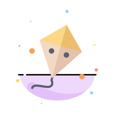 Sinek, Paskalya, Uçurtma, Bahar Soyut Düz Renk Simge Şablonu