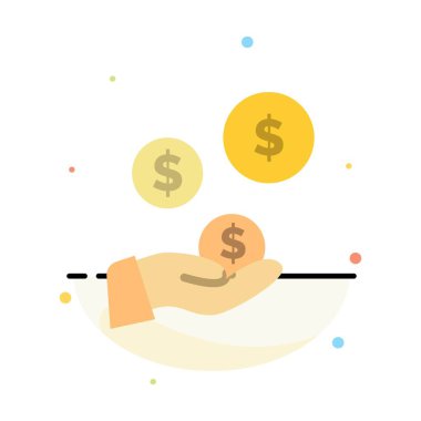 teknoloji Sanayi, El, Dolar, Sanayi Soyut Düz Renk Simge T