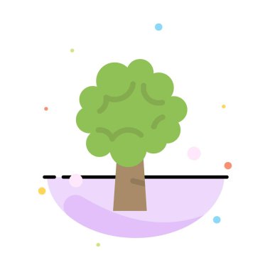 Ağaç, Elma, Elma Ağacı, Doğa, Bahar Soyut Düz Renk Simgesi