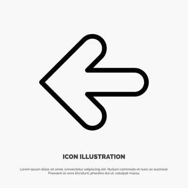 Ok, Oklar, Geri, Nokta Geri Çizgi Simge Vektörü