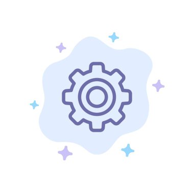 Soyut Bulut Backgrou'da Temel, Genel, Dişli, Tekerlek Mavisi Simgesi