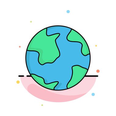 toprak, dünya, dünya, coğrafya, keşif Düz Renk Simge Vektör