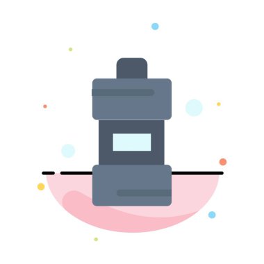 Banyo, Temizleyici, Temizlik, Deterjan Soyut Düz Renk Simgesi 