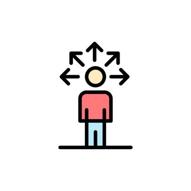 İletişim, Yetenekler, Bağlantı, İnsan Düz Renk Simgesi. Ve