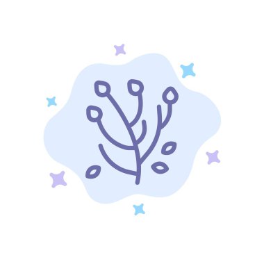 Anemone, Anemone Çiçek, Çiçek, Bahar Çiçek Mavi Simge Abst üzerinde