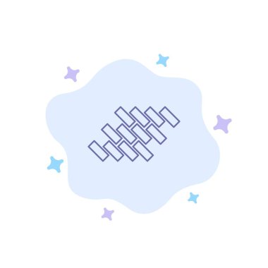 Tuğla, Onarım, Kiremit, Blok, Soyut İnşaat Mavi Simge 