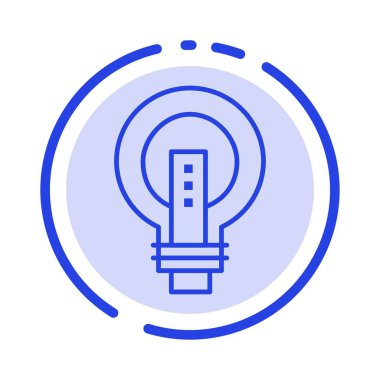 Ampul, Parlak, İş, Fikir, Işık, Ampul, Güç Mavi Dott