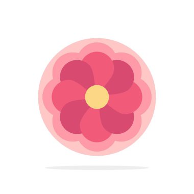 Ayçiçeği, Çiçek, Madrigal Soyut Daire Arka Plan Düz colo