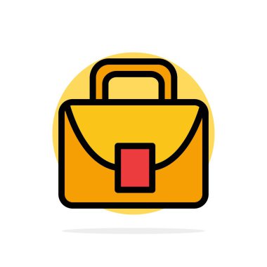 Çanta, İşçi, Lojistik, Küresel Soyut Daire Arka Plan Düz co