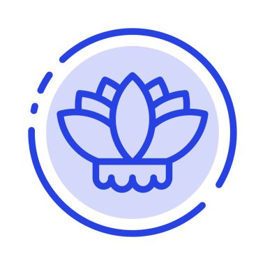 Çiçek, Çin, Çin Mavi Noktalı Çizgi Hattı Simgesi