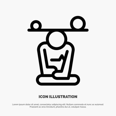 Denge, Konsantrasyon, Meditasyon, Zihin, Farkındalık Hattı simgesi 