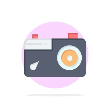 Kamera, Resim, Resim, Fotoğraf Soyut Daire Arka Plan Düz co