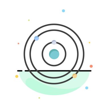 Astronomi, Gezegen, Eğitim, Öğrenme Soyut Düz Renk Simgesi 