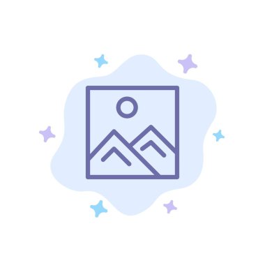 Çerçeve, Resim, Resim, Soyut Bulut Bac Eğitim Mavi Simge