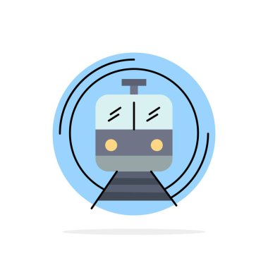 metro, tren, akıllı, toplu, ulaşım Düz Renk Simge Vektör