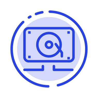 Müzik, Ses, Hoparlör, Yüksek Sesle Mavi Noktalı Çizgi Simgesi