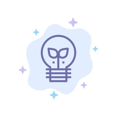 Soyut Bulut Arka Planda Eko, Fikir, Lamba, Açık Mavi Simge