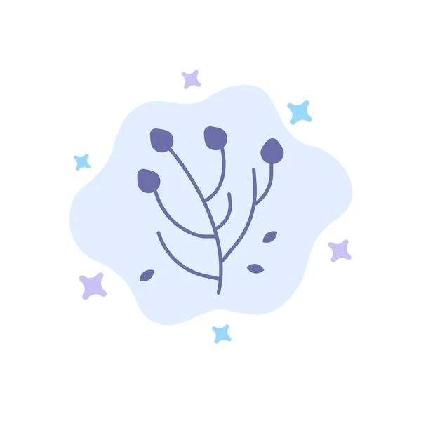 Anemon, Anemon blomma, blomma, vårblomma Blå ikon på abst — Stock vektor