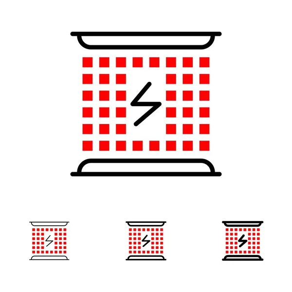 Nabíjení, nabíjení, elektřina, Elektromagnetická, energetická tučná a — Stockový vektor