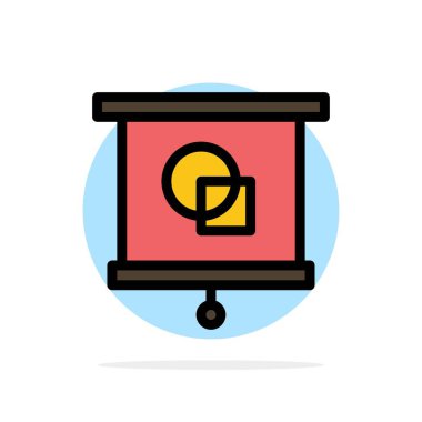 Cihaz, Eğitim, Projektör, Okul Soyut Daire Arka Plan 