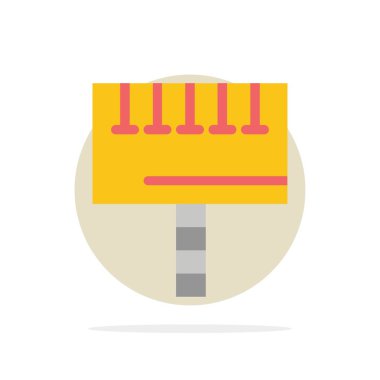 Reklam, Reklam, Pano, Tabela Soyut Daire Arka Plan Fla