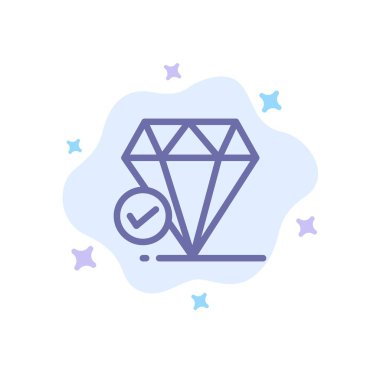 Elmas, Mücevher, Büyük Düşünmek, Soyut Bulut Bac Tebeşir Mavi Simge