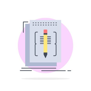 Kod, edit, editör, dil, program Düz Renk Simge Vektör