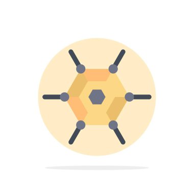 Ademi Merkeziyetçi, Ağ, Teknoloji Soyut Daire Arka Plan Fl