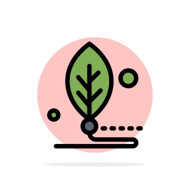 Yapay, Biyoloji, Dijital, Yaprak, Yaşam Soyut Daire Backgro