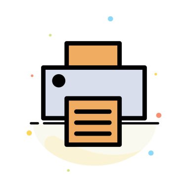 Yazıcı, Yazdırma, Yazdırma Soyut Düz Renk Şablonu